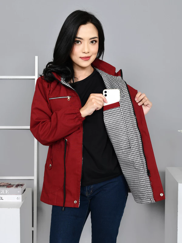 ELURA Premium Parka Crimson Maroon